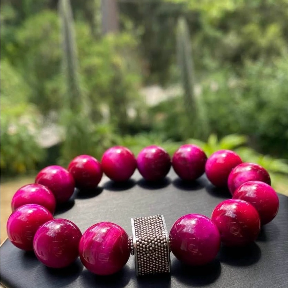 HOT Pink Tigers Eye Bracelet